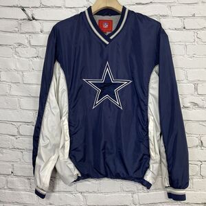 Dallas Cowboys NFL Vintage‎ G-III Lined Jacket Embroidered Mens Size L Pullover